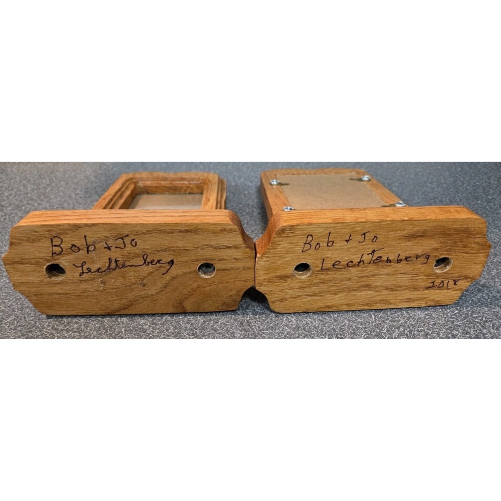 Handcrafted Solid Oak Picture Frame Lot (5) - Picture 14 of 14